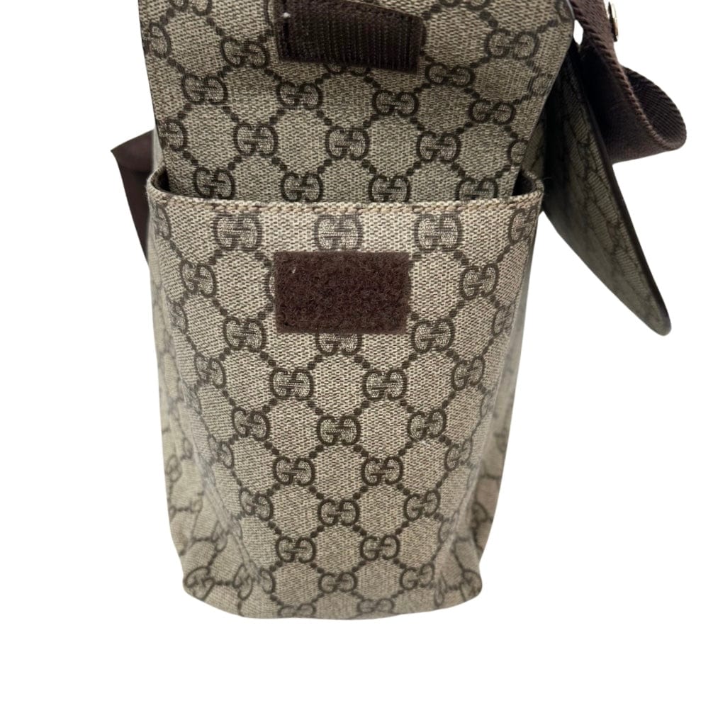 Gucci Nylon Leather Canvas Shoulder Bag