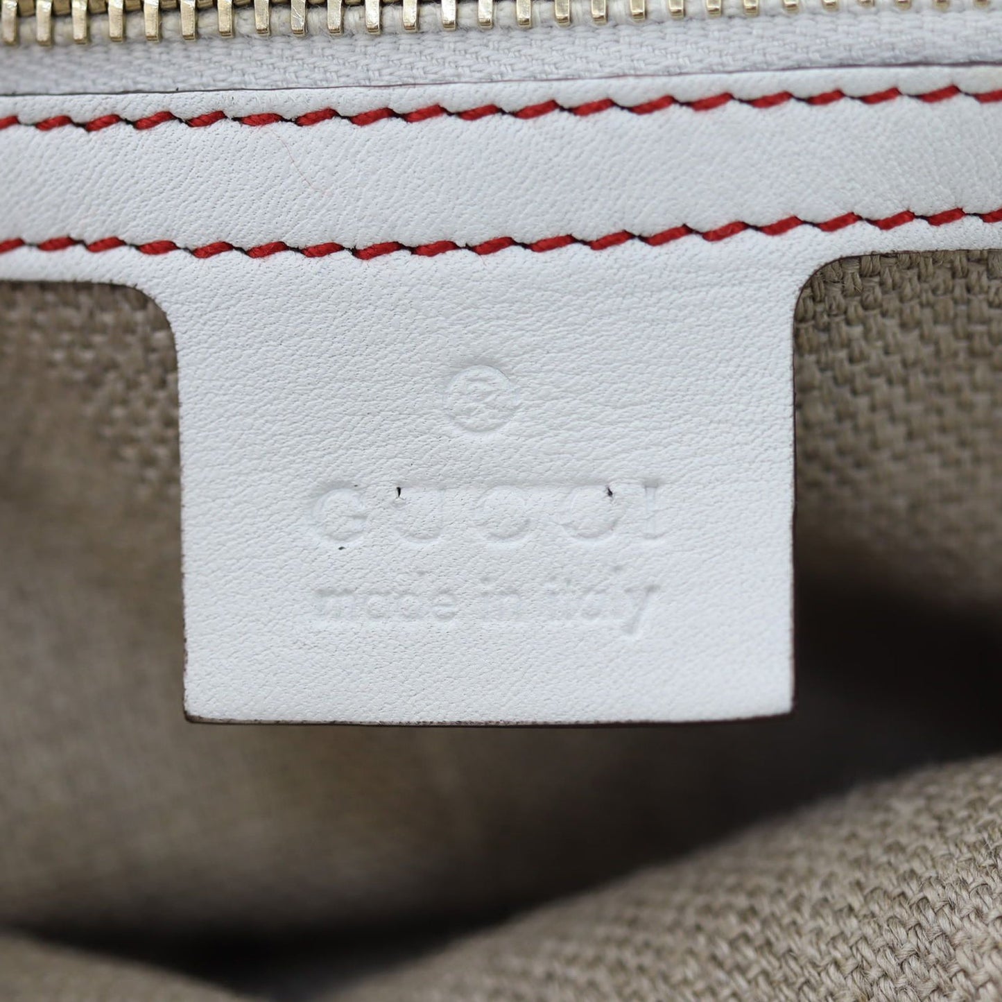 Gucci Embroidered Canvas Peggy Bamboo Hobo