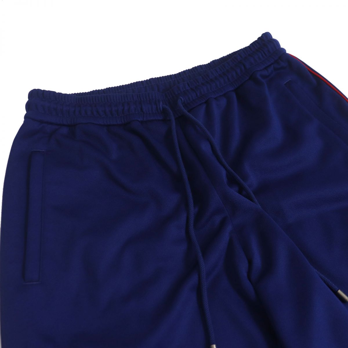 GUCCI Pants Main: 55% polyester, Main: 45% cotton, Part: 80% nylon, Part: 20% polyurethane, Part: 100% polyester blue mens M