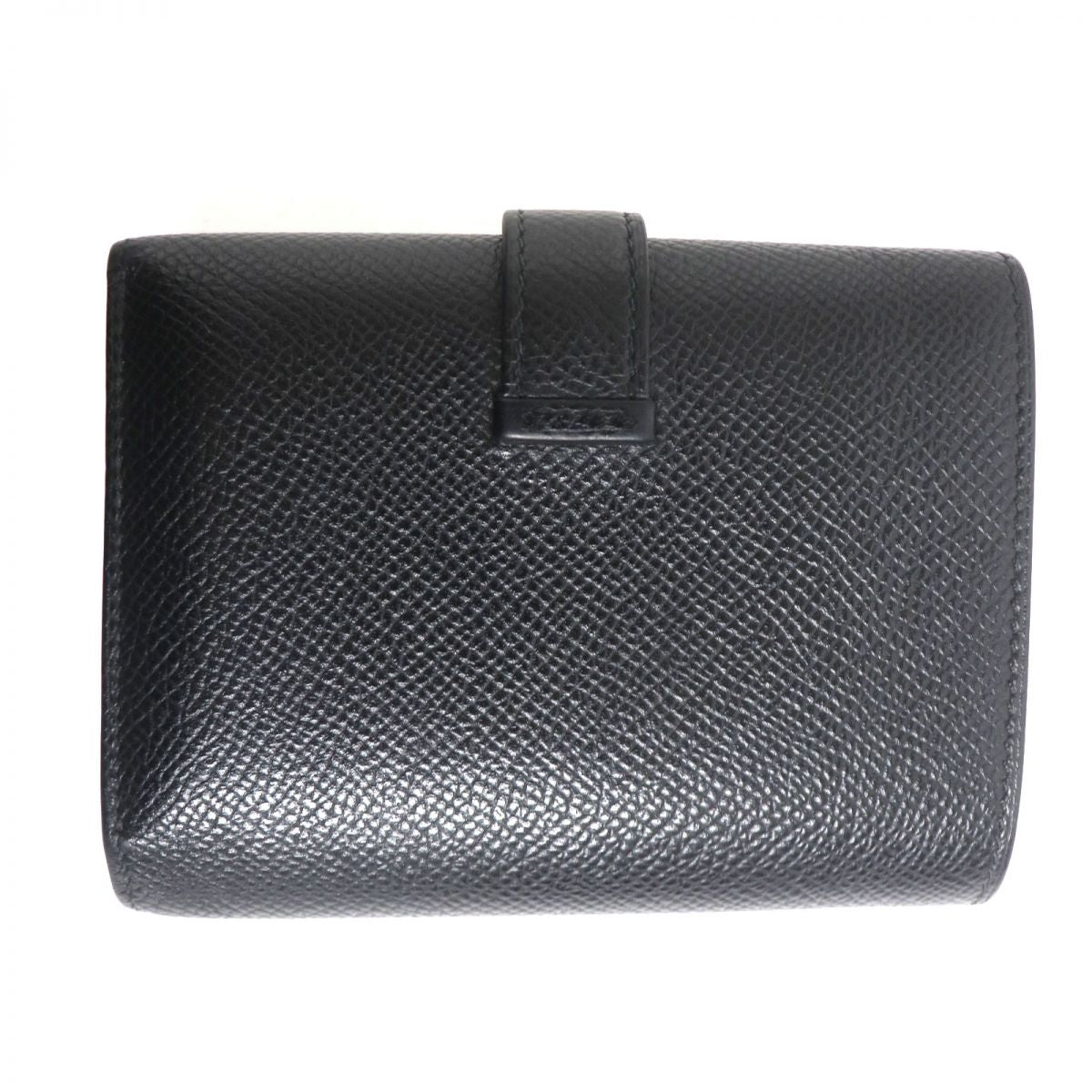 HERMES Tri-fold wallet Main?FEpsom black mens Used
