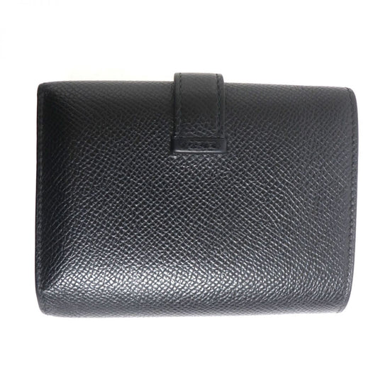 HERMES Tri-fold wallet Main?FEpsom black mens Used