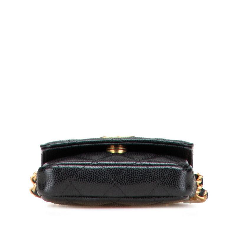 Chanel Coco Mark Mini Matelasse Caviar Skin Waist Bag