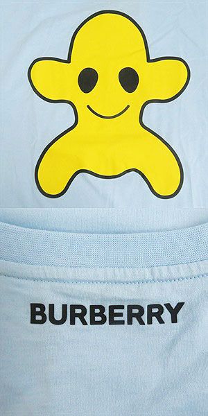 BURBERRY Cut Main: 100% cotton, some parts: 98% cotton, some parts: 2% elastane Light blue mens XL