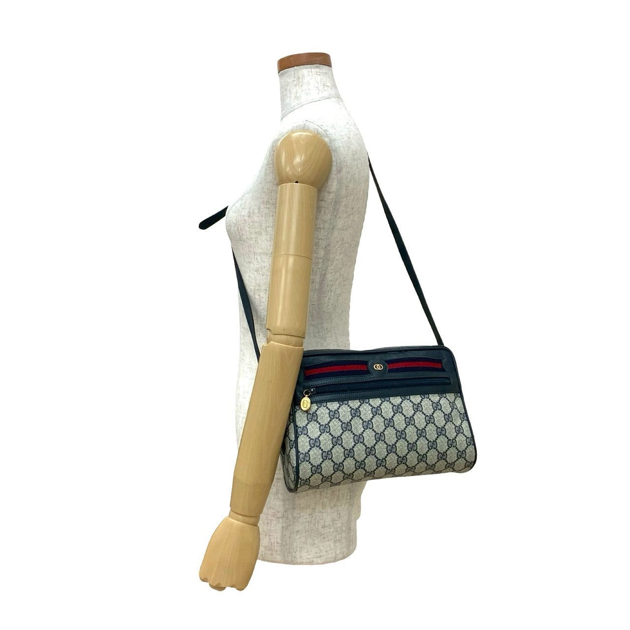 Gucci GG Logo PVC Leather Shoulder Bag