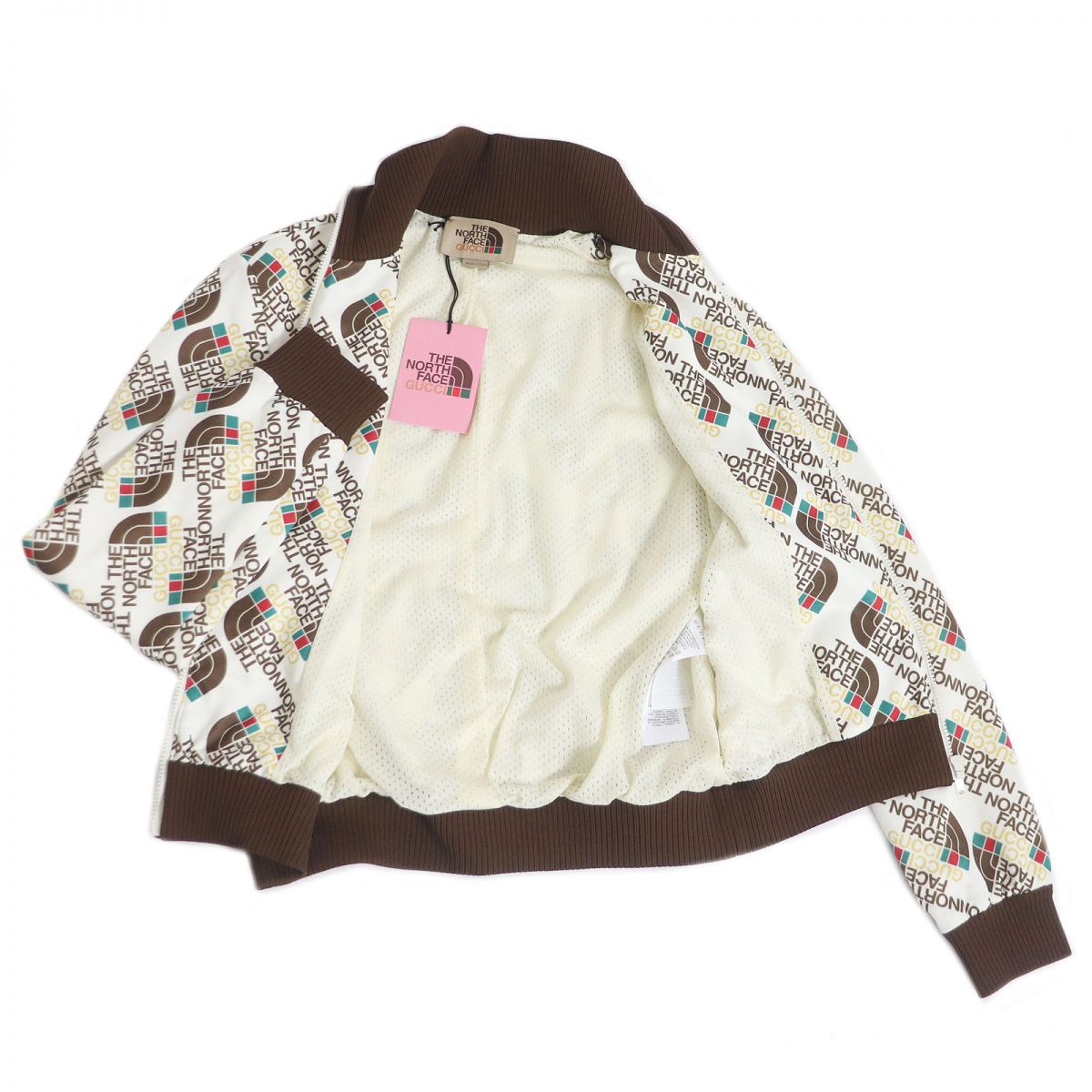 GUCCI Jersey Outer: 55% polyester, Outer: 45% cotton, Lining: 100% polyester, Part: 93% polyester, Part: 5% polyamide, Part: 2% elastane White type mens S
