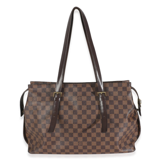 Louis Vuitton Damier Ebene Canvas Chelsea Zip Tote