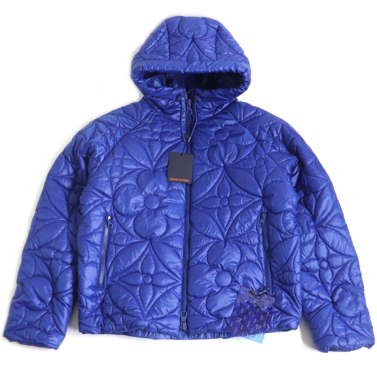 LOUIS VUITTON Blouson Outer: 100% polyester, Lining: 100% cotton, Filling: 100% polyester Blue france mens 50