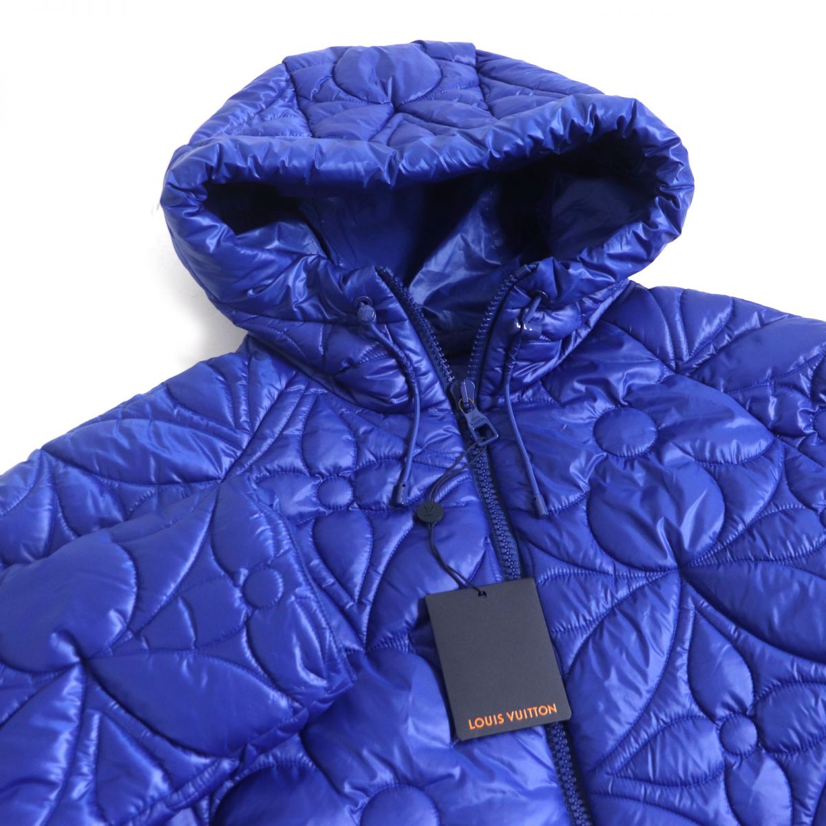 LOUIS VUITTON Blouson Outer: 100% polyester, Lining: 100% cotton, Filling: 100% polyester Blue france mens 50