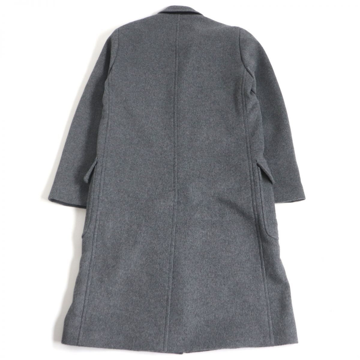 LOUIS VUITTON coat Outer: 100% wool, Lining: 79% cupra, Lining: 21% cotton, Part: 50% wool, Part: 50% rayon gray mens 46