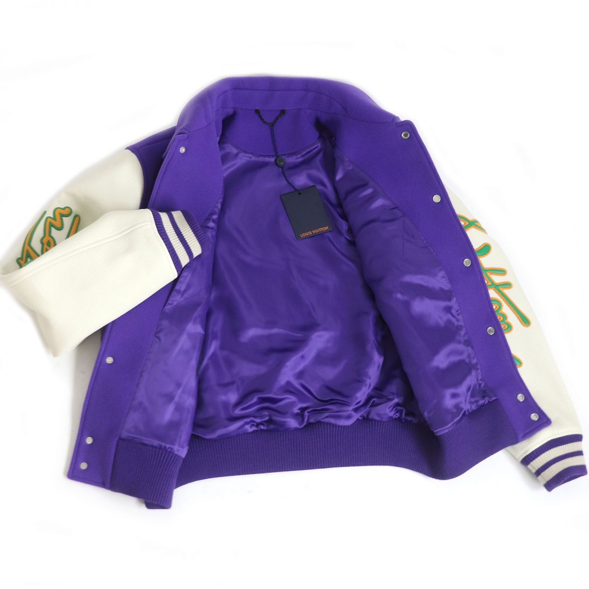 LOUIS VUITTON Stajan Outer: 100% wool, Lining: 66% cupra, Lining: 34% cotton, Part: cowhide, Part: 50% polyester purple mens 48