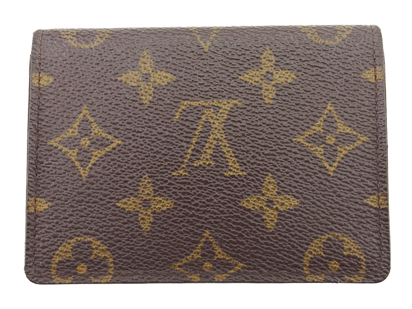 LOUIS VUITTON Pass case M60533 Brown beige Porto 2 Cult Vertical