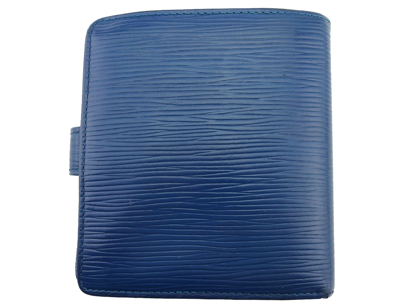 LOUIS VUITTON Bifold Wallet M63555 blue Porte Billets Compact