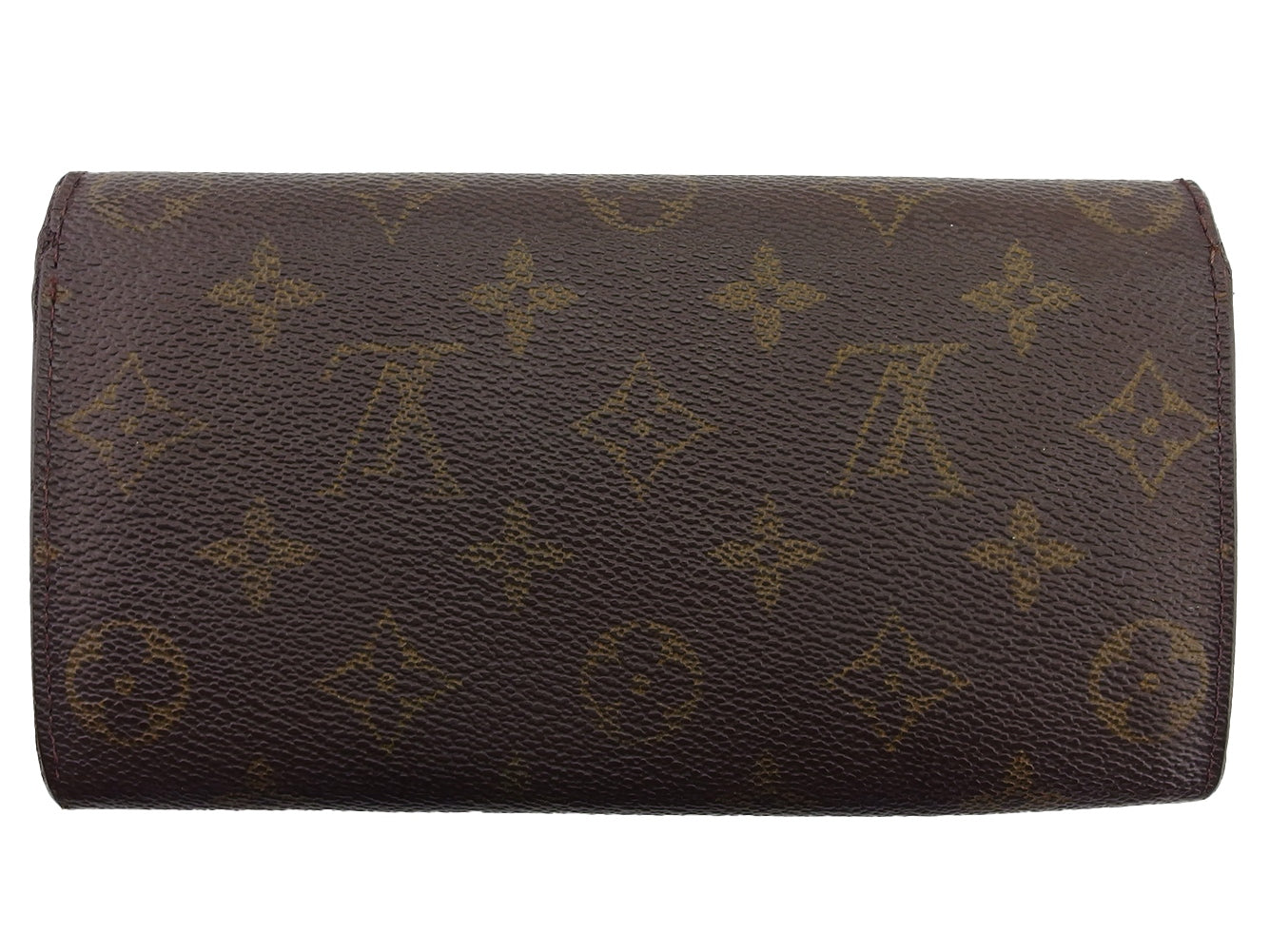 LOUIS VUITTON Long Wallet Purse M61725 Brown beige Pochette Porto MonÃ©credi