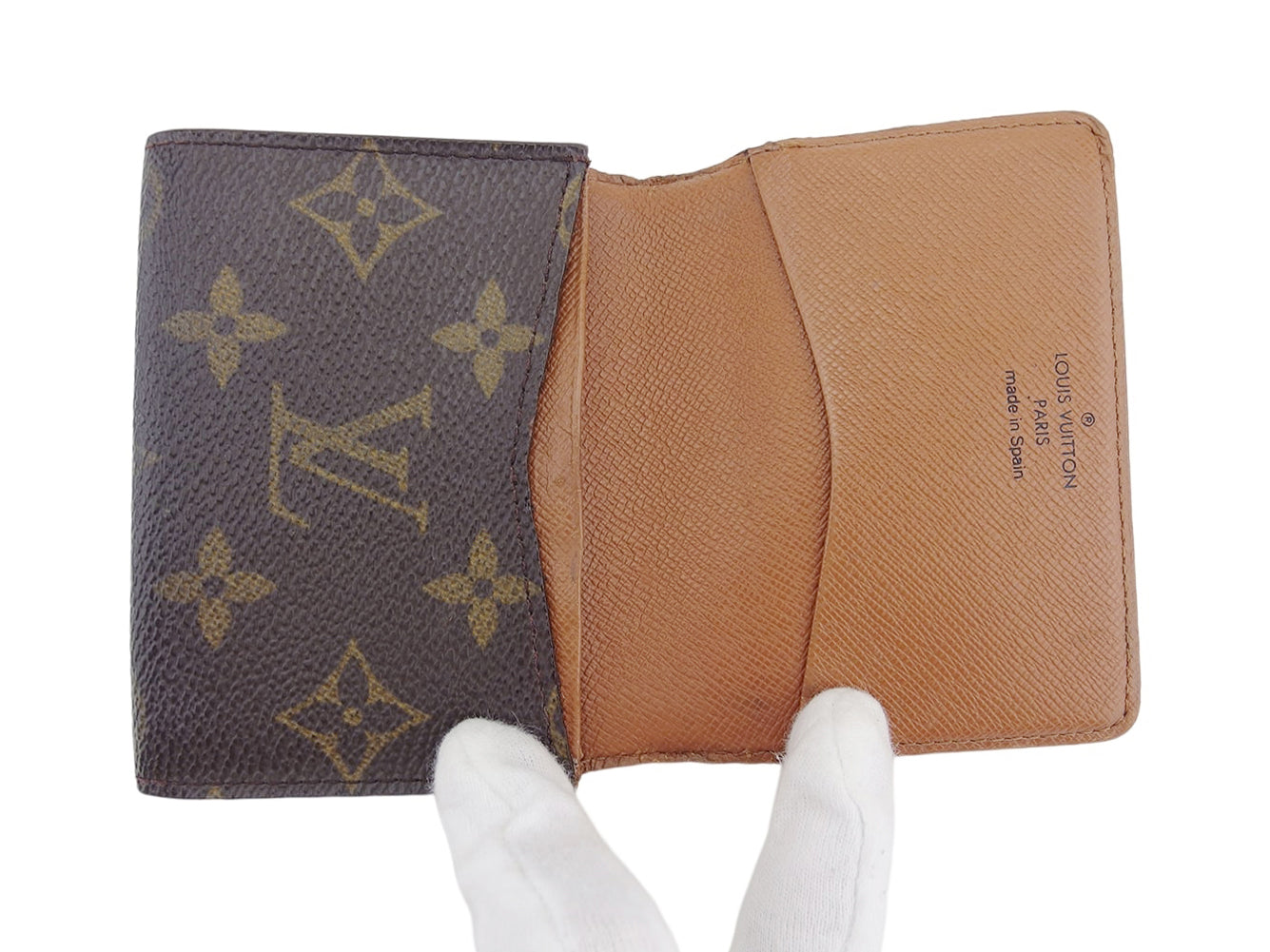 LOUIS VUITTON Card Case M62920 Brown beige Anvelop Cult De Vuitto