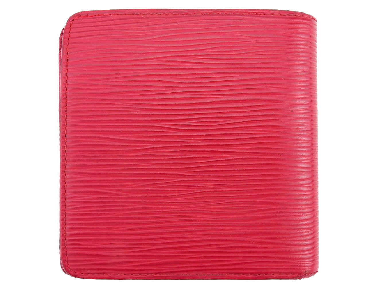 LOUIS VUITTON Bifold Wallet M63547 Red Porte Billets Cartes Crdit Monet