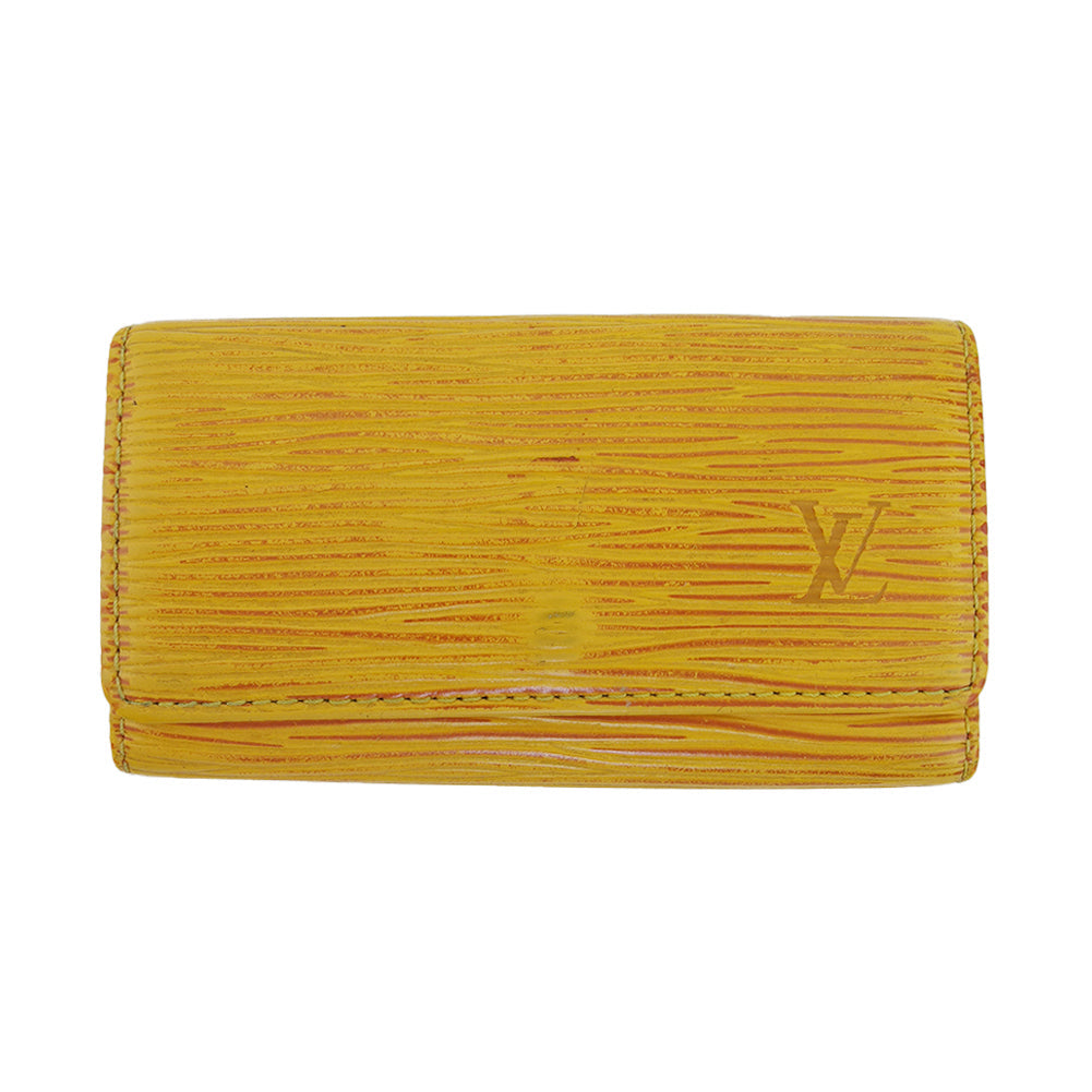 LOUIS VUITTON Key case Key holder yellow Multicles4