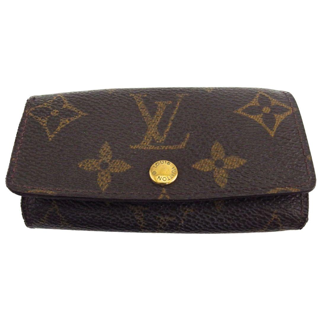 LOUIS VUITTON Key case Key holder M62631 Brown beige Multicles4
