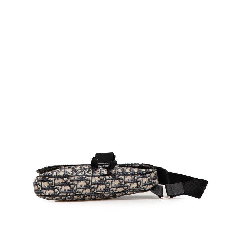 Dior Saddle Oblique Canvas Leather 2way Bag