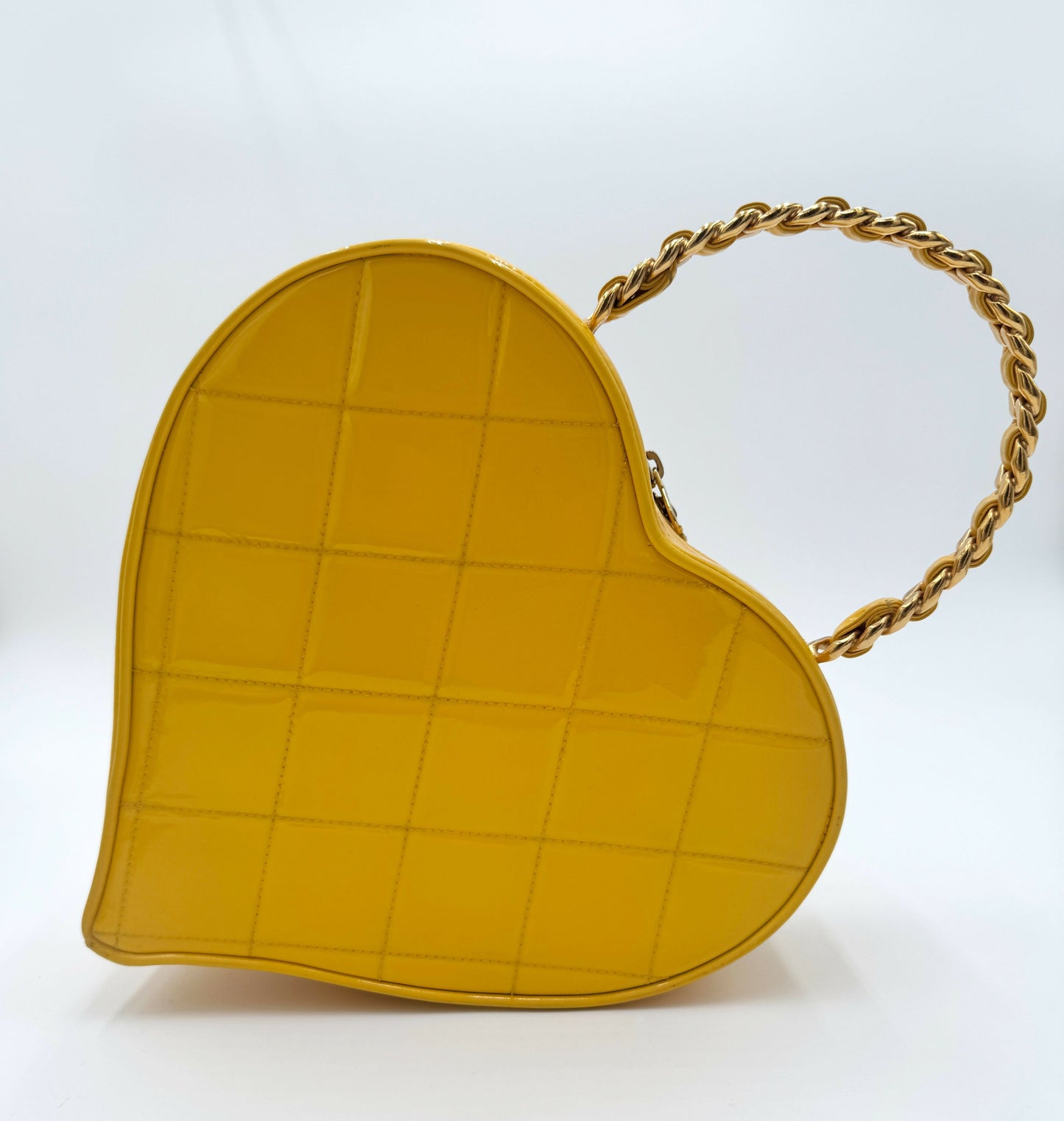 Chanel 1995  Barbie Yellow Heart Vanity Bag