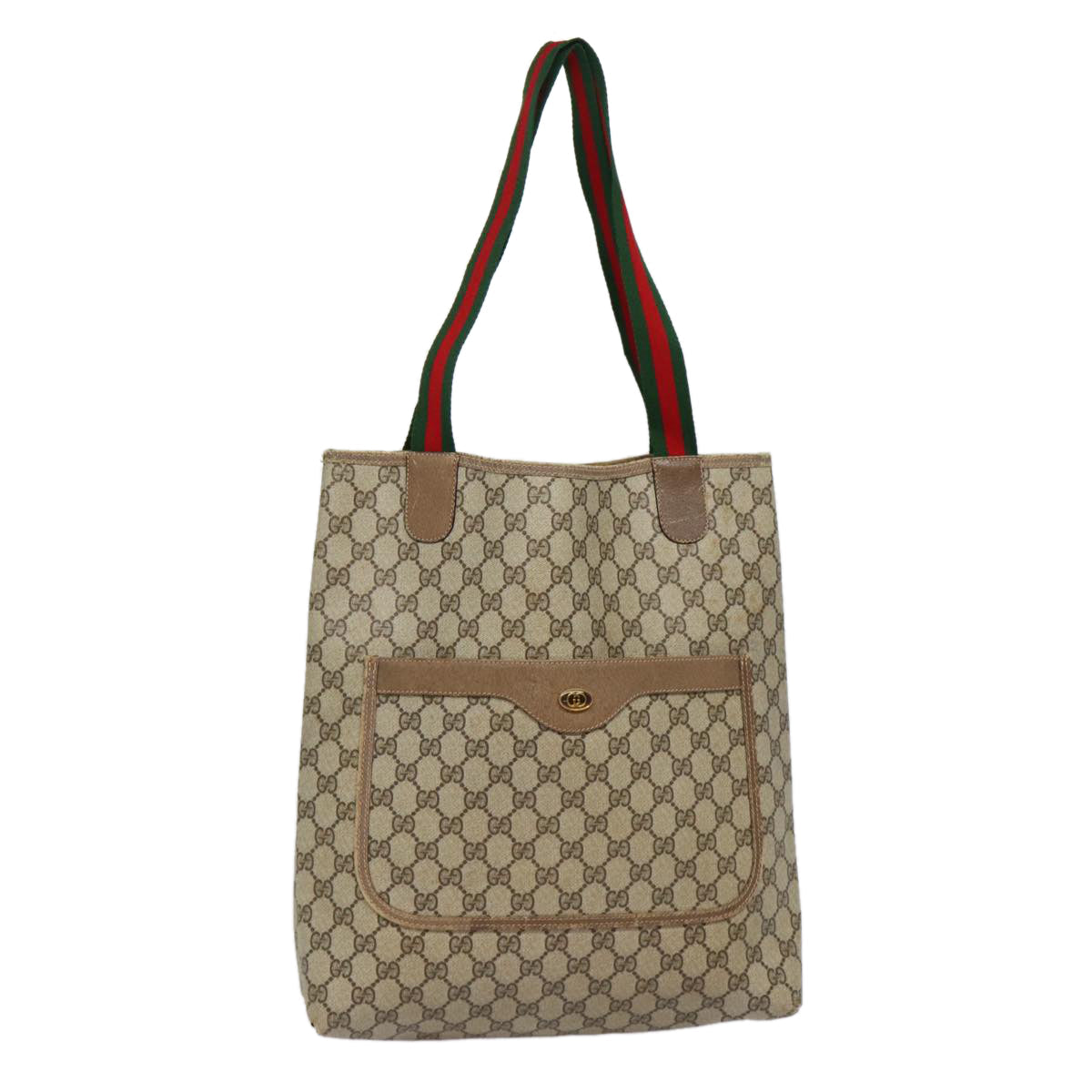 Gucci Leather Canvas Tote