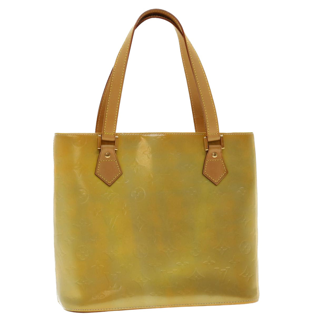 LOUIS VUITTON Monogram Vernis Houston Hand Bag Gris M91053 LV tb601
