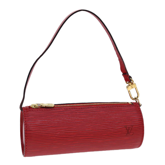 LOUIS VUITTON Epi Soufflot Pouch Accessory Pouch Red LV tb612