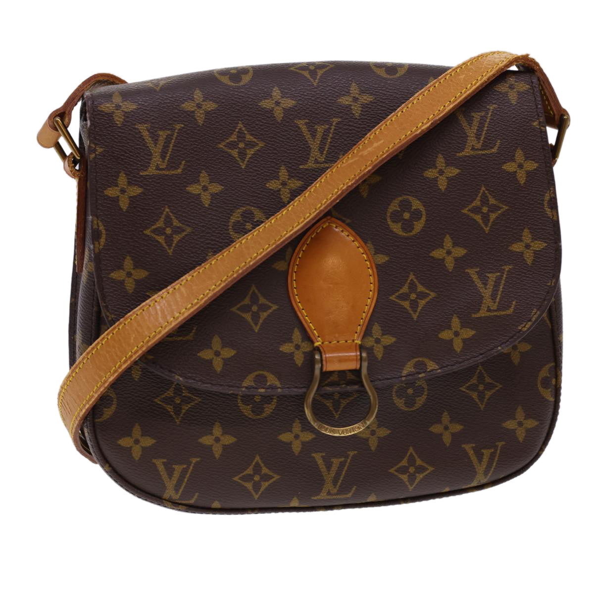 LOUIS VUITTON Monogram Saint Cloud GM Shoulder Bag M51242 LV tb619