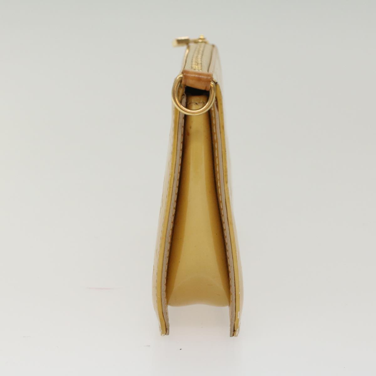 LOUIS VUITTON Monogram Vernis Lexington Accessory Pouch Beige M91010 Auth tb780