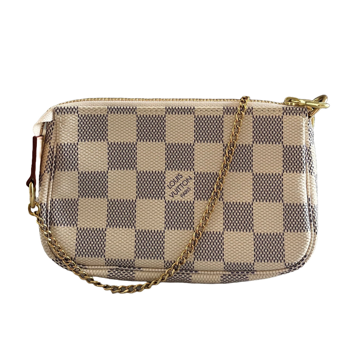 Louis Vuitton Mini Pochette Accessories Damier Azur
