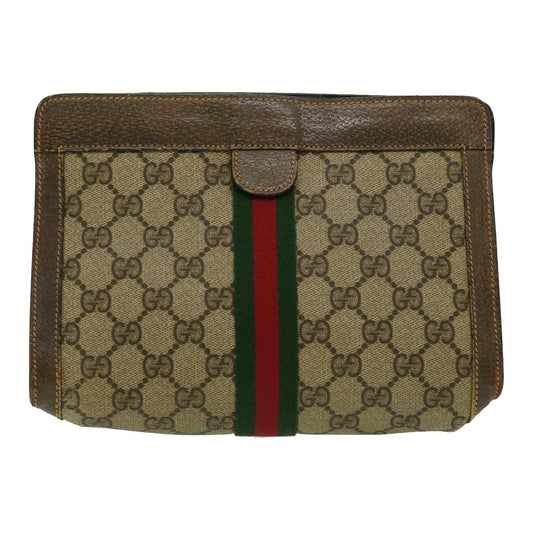 Gucci Leather Canvas Shoulder Bag