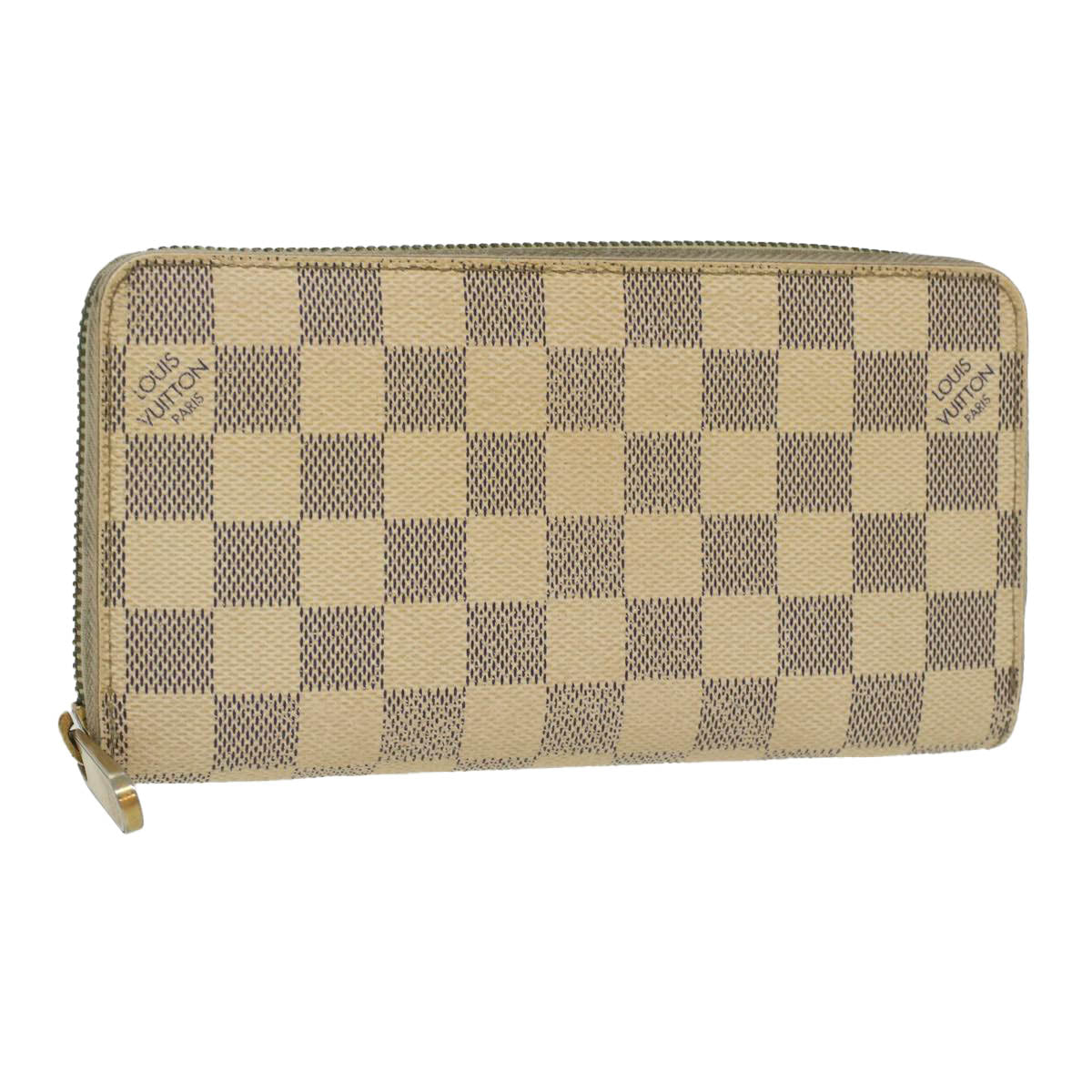 LOUIS VUITTON Damier Azur Zippy Wallet Long Wallet N60019 LV Auth th3379
