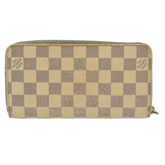 LOUIS VUITTON Damier Azur Zippy Wallet Long Wallet N60019 LV Auth th3379