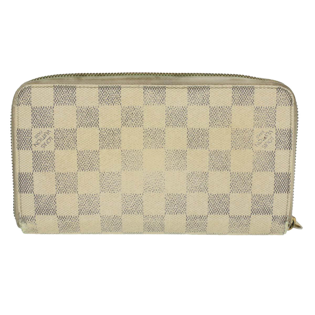LOUIS VUITTON Damier Azur Zippy Organizer Long Wallet N60012 LV Auth th3380