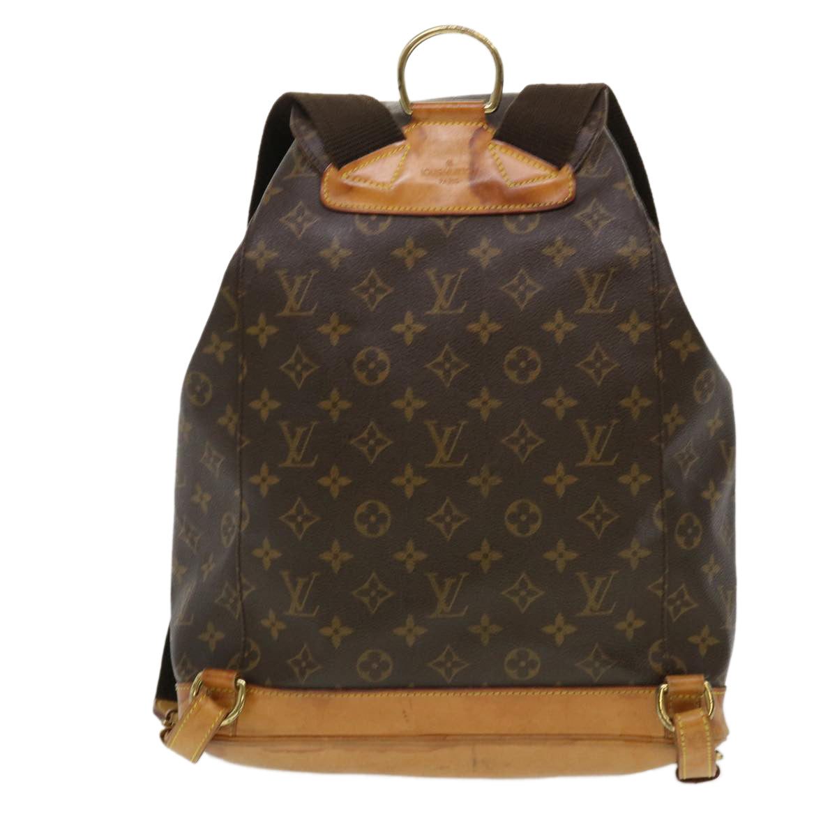 LOUIS VUITTON Monogram Montsouris GM Backpack LV Auth th3460