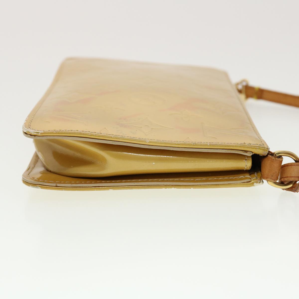 LOUIS VUITTON Monogram Vernis Lexington Accessory Pouch Beige M91010 Auth th3573