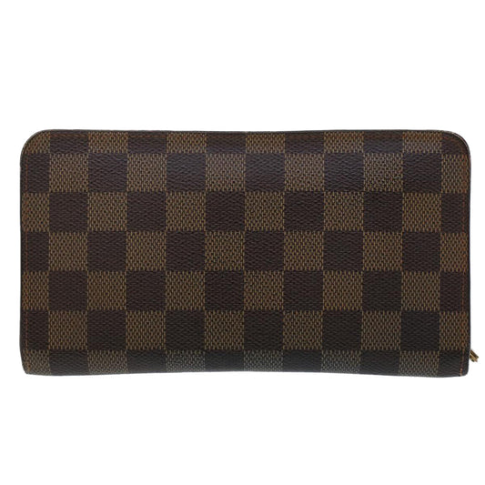 LOUIS VUITTON Damier Ebene Porte Monnaie Zip Long Wallet N61728 LV  th3795