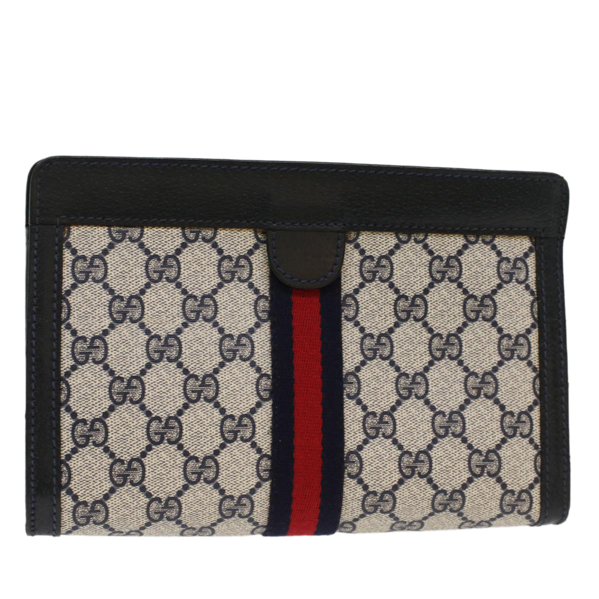 Gucci Leather Canvas Shoulder Bag