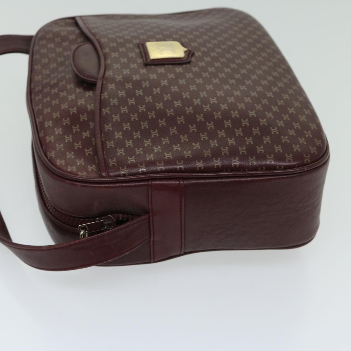 Luxury CELINE Shoulder Bag Leather Bordeaux  th4687