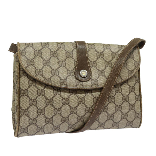 Gucci Leather Canvas Shoulder Bag