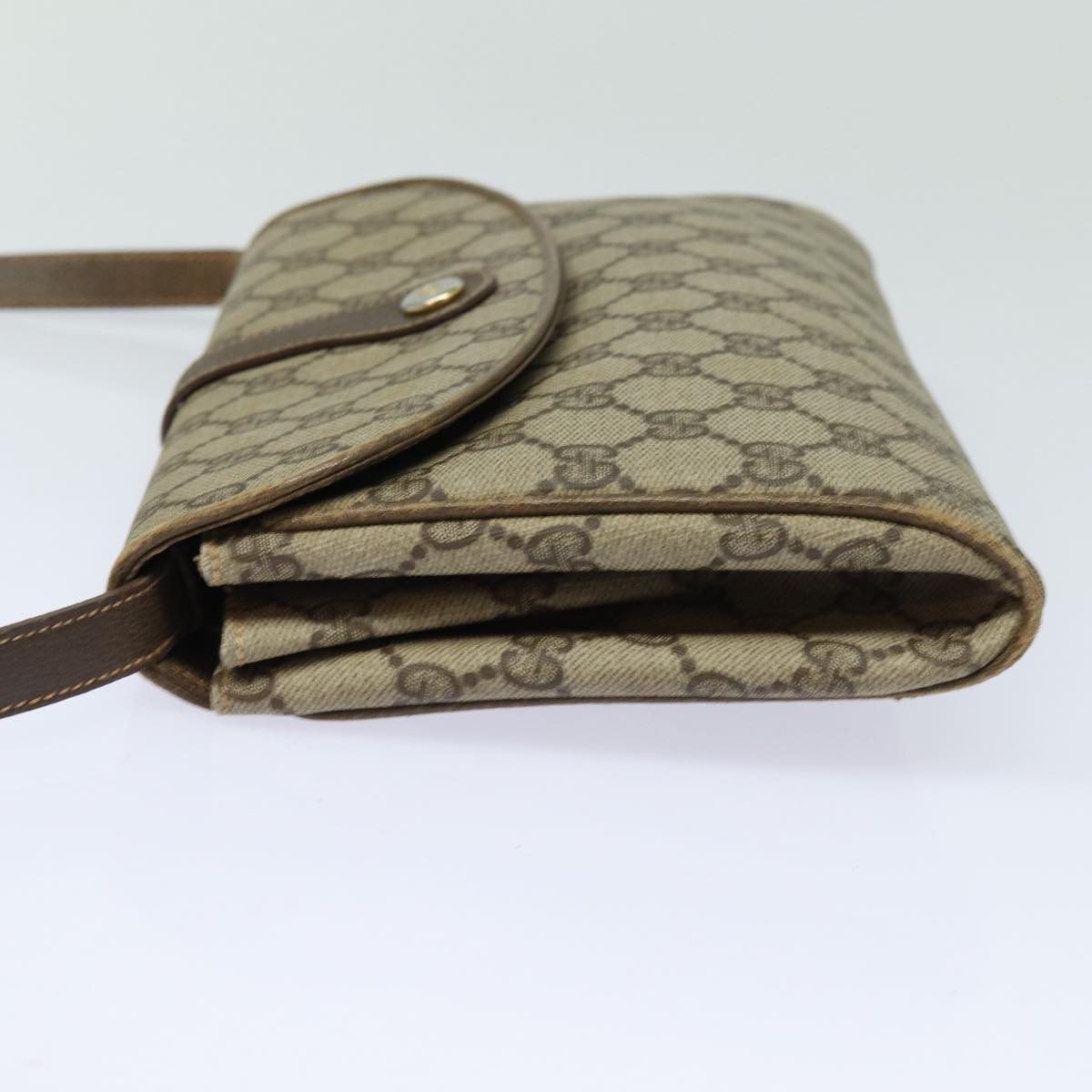 Gucci Leather Canvas Shoulder Bag