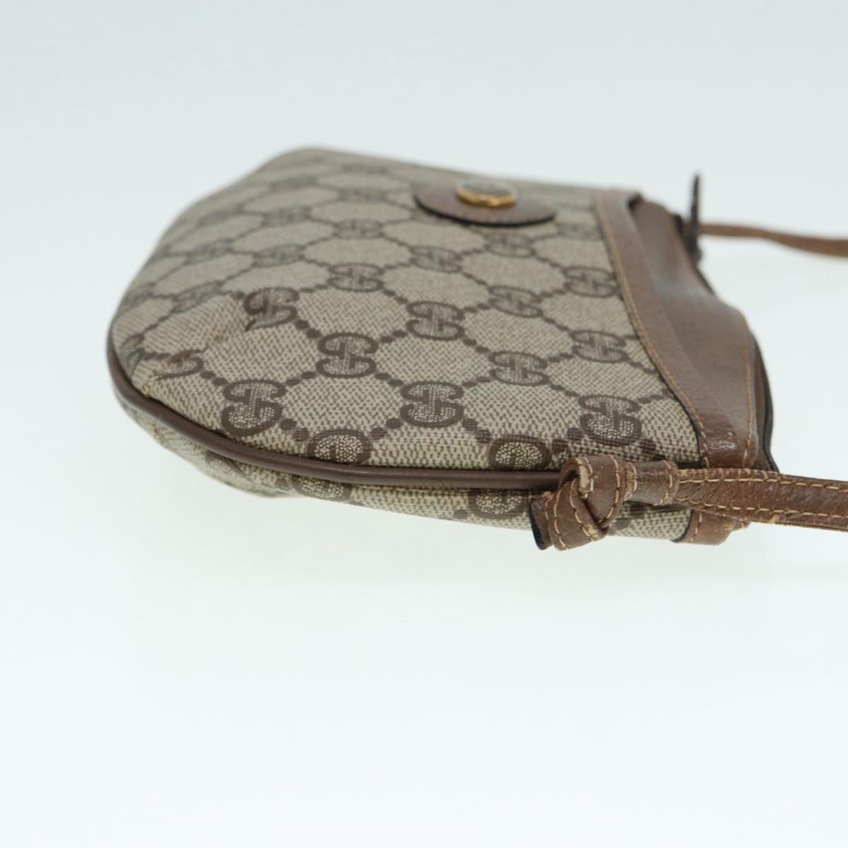 Gucci Leather Canvas Shoulder Bag