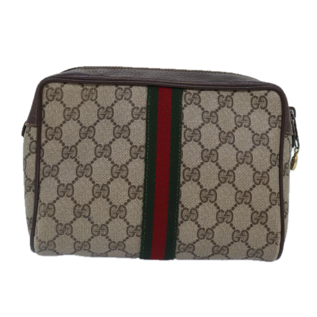 Gucci Leather Canvas Clutch