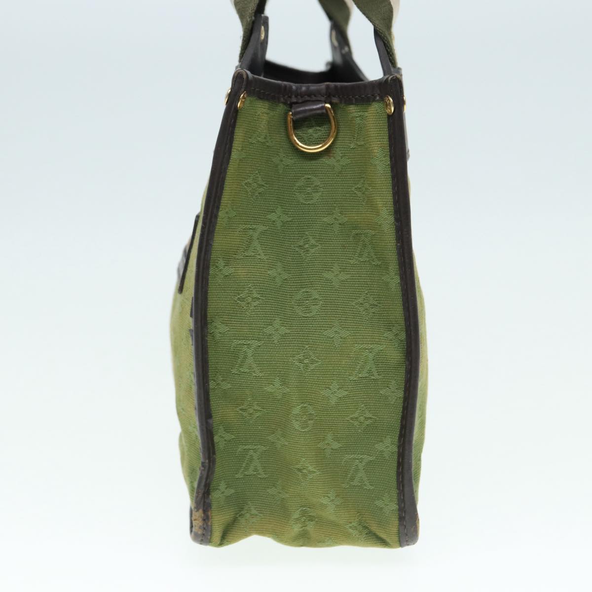 LOUIS VUITTON Monogram Mini Sac Catline Hand Bag TST Khaki M92327 LV Auth th5235