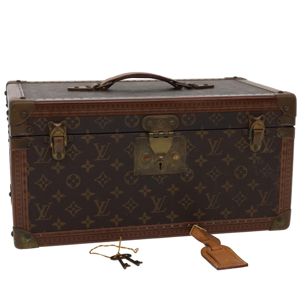 LOUIS VUITTON Monogram Boite Buteil Hand Bag Vanity   M21822 Auth am1389g