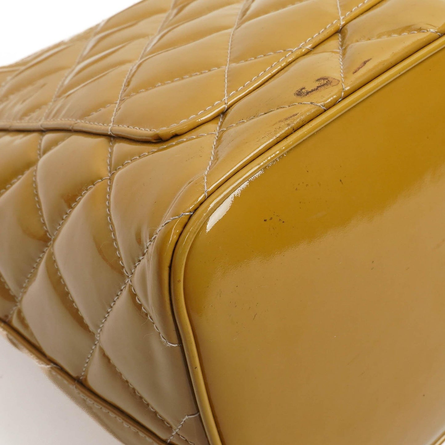 The Chanel Patent Medallion Tote Yellow