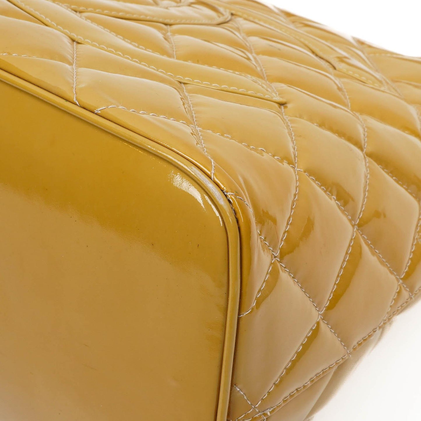 The Chanel Patent Medallion Tote Yellow