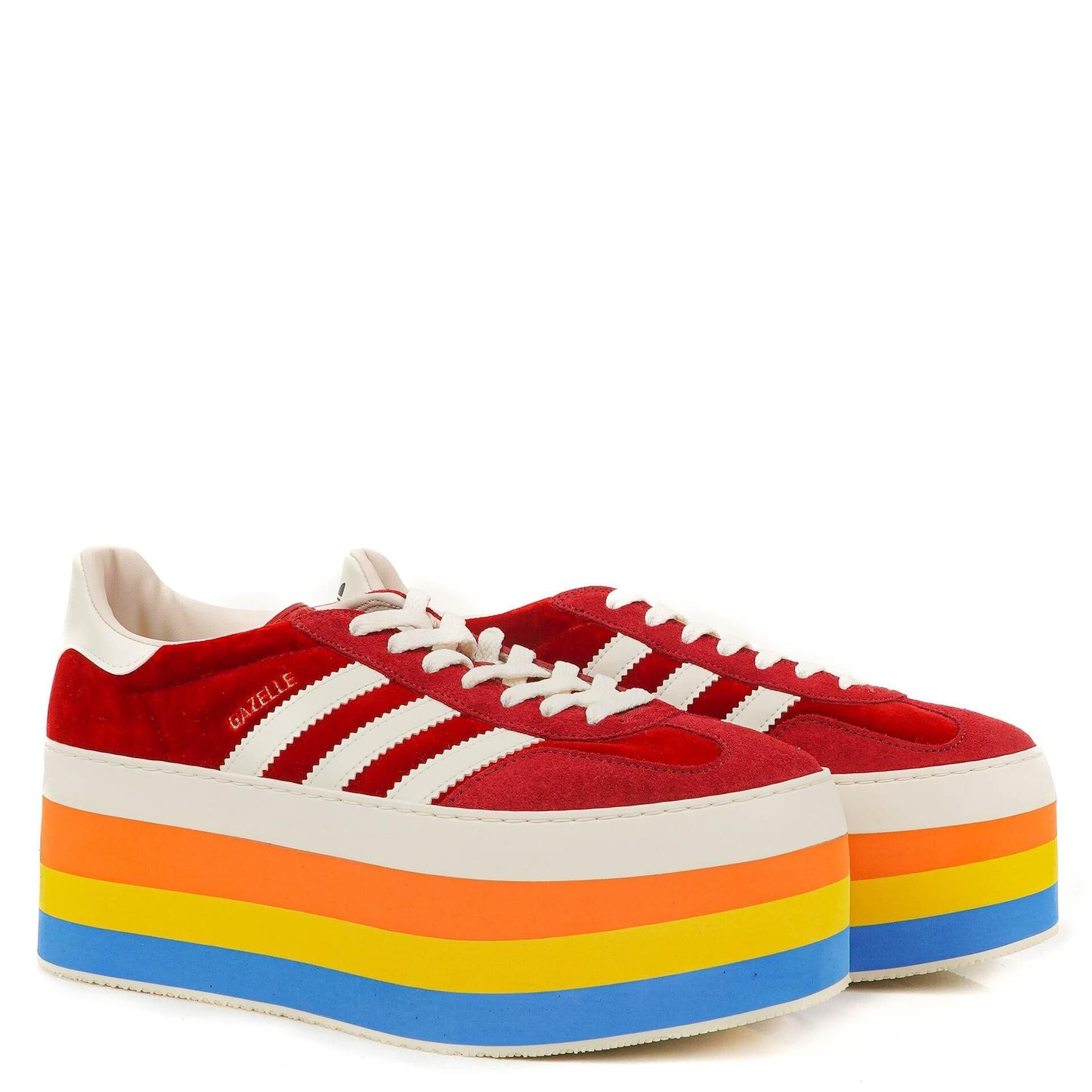 The Gucci x Adidas Gazelle Platform Red