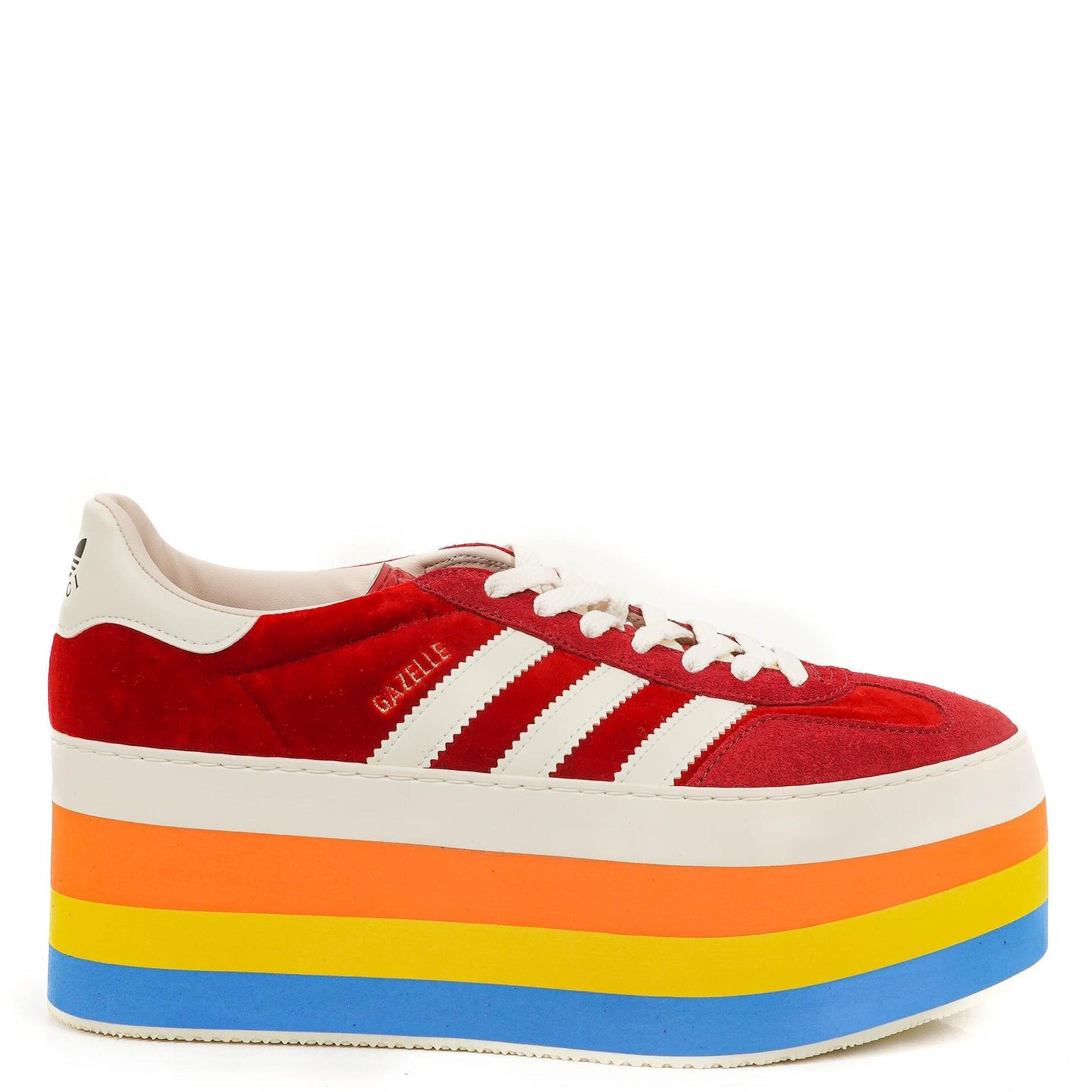 The Gucci x Adidas Gazelle Platform Red