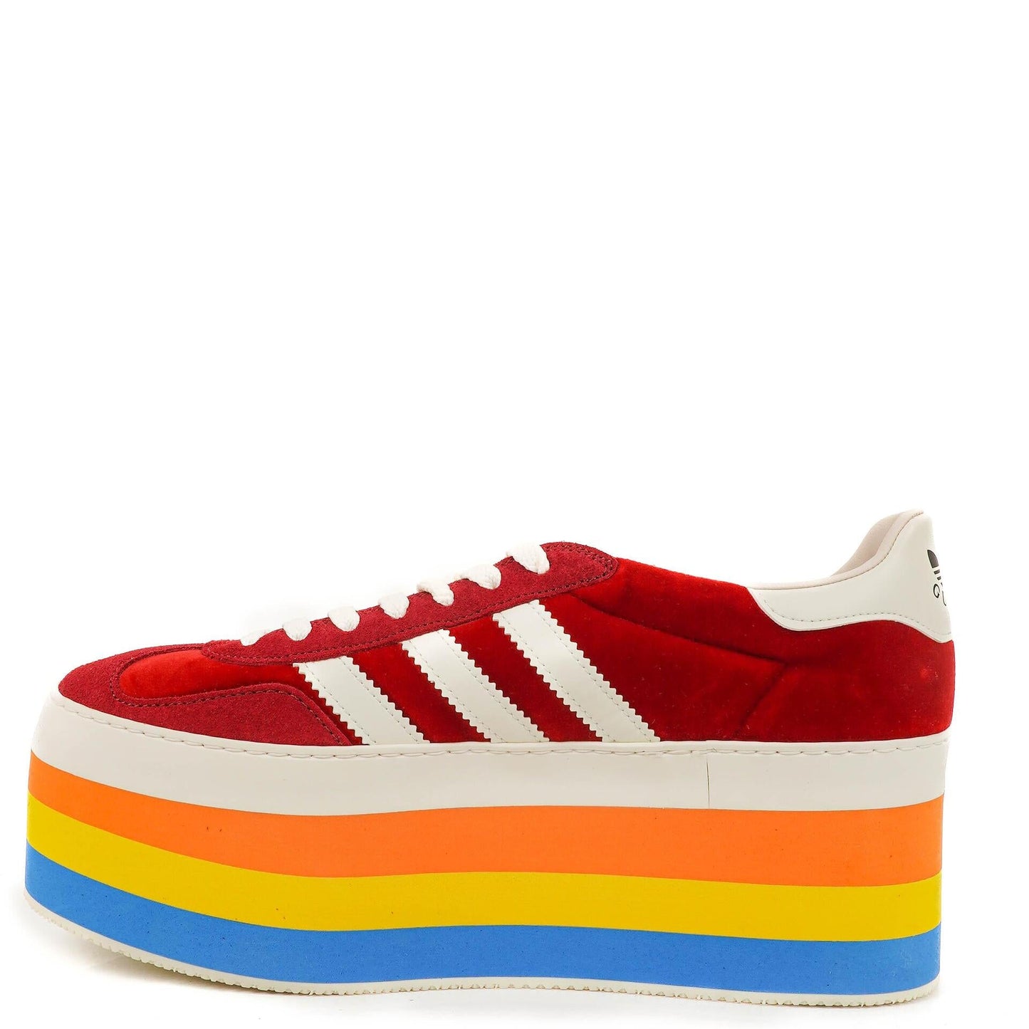 The Gucci x Adidas Gazelle Platform Red
