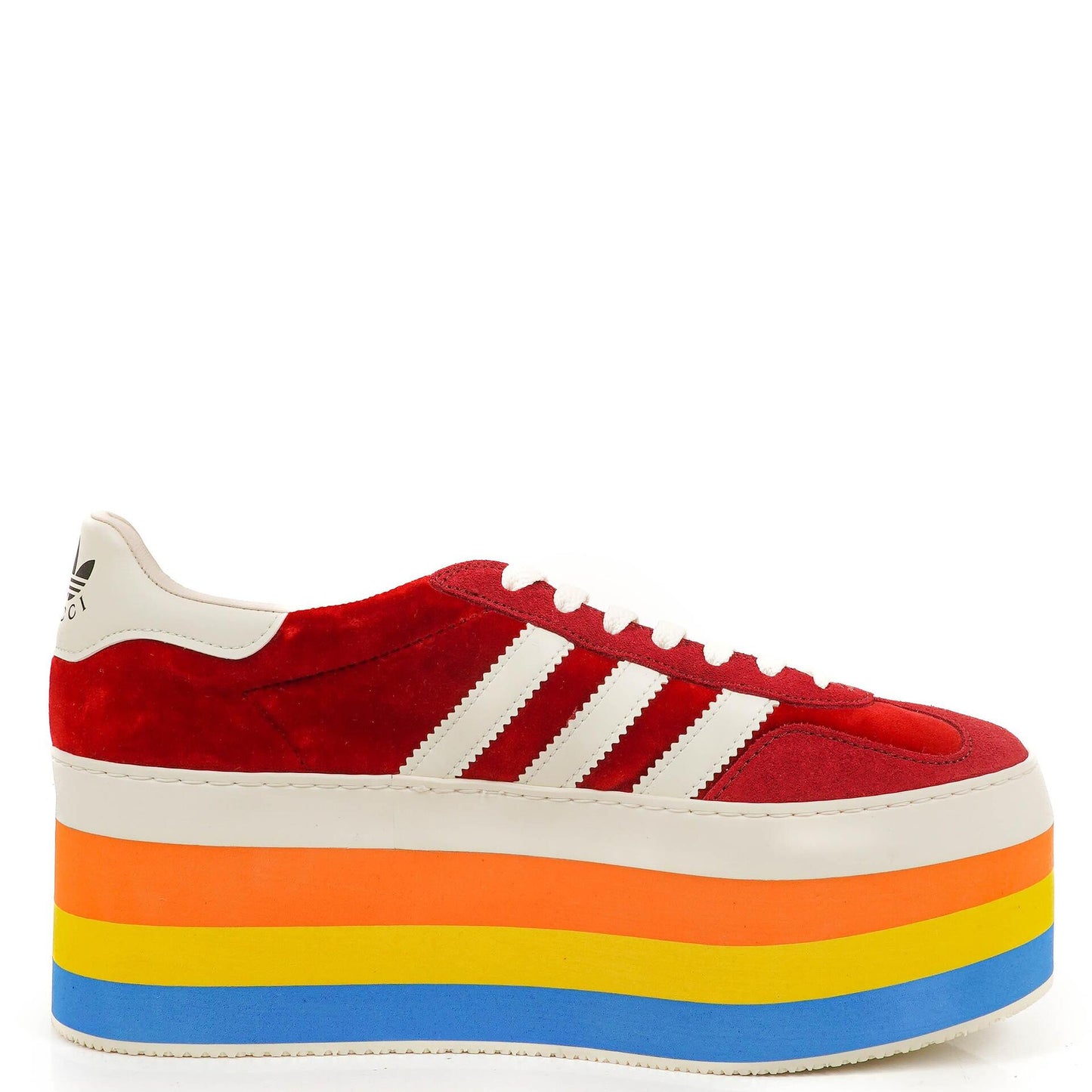The Gucci x Adidas Gazelle Platform Red